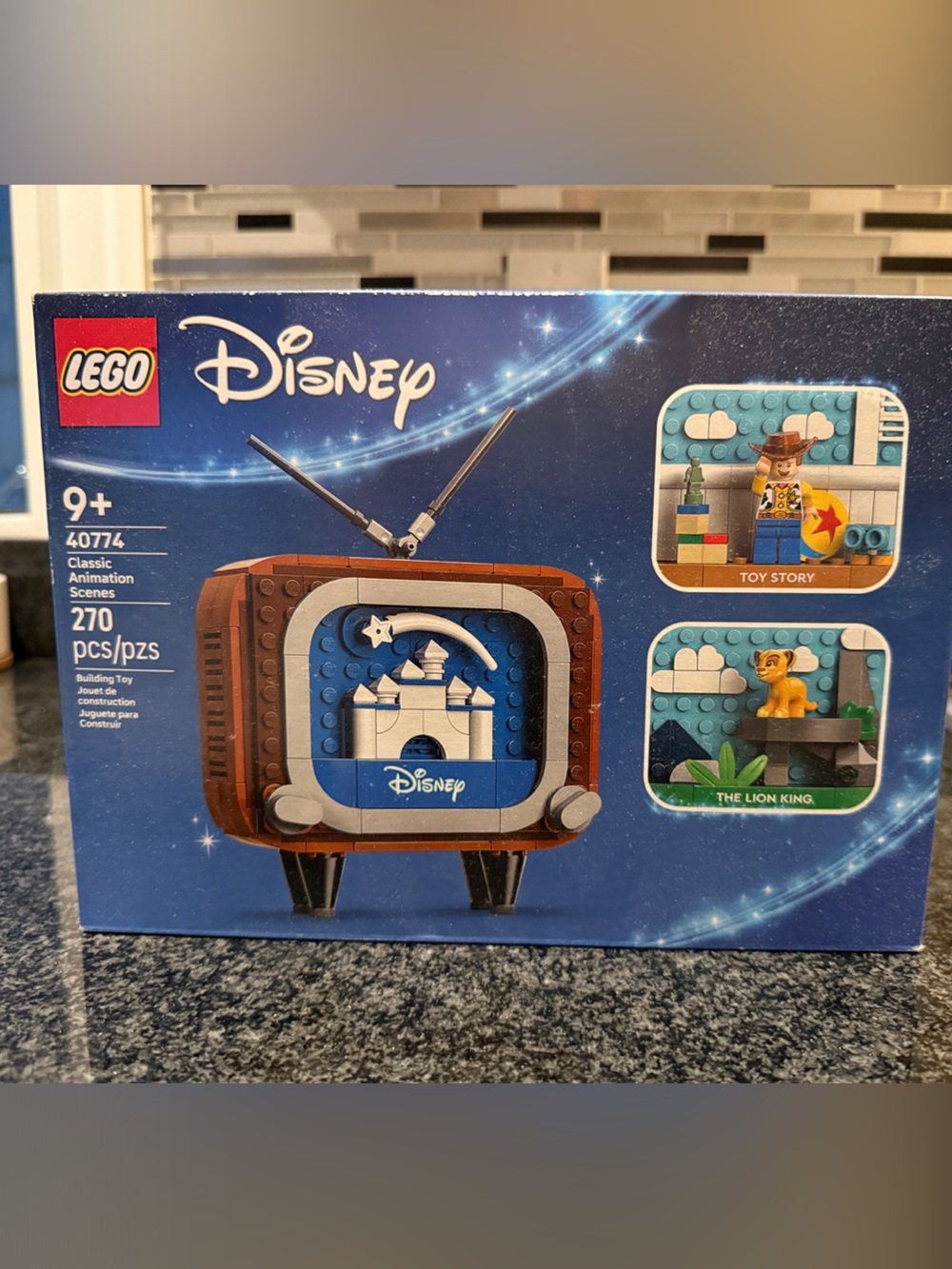 LEGO Disney Blue Brown Mini Movie Story Cube Building Set